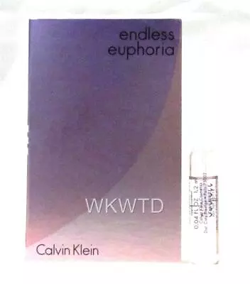 Calvin Klein Endless Euphoria Women's Perfume Sample Vial 1.2ml Edp Free Post • $9.98