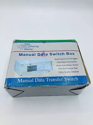 Manual Data Transfer Switch Box RJ45 Model DW-RJ45AB !!FREE SHIPPING!! • $15.29