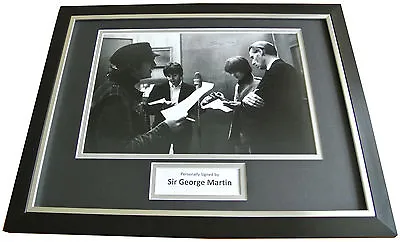 £199.99 • Buy SIR GEORGE MARTIN Signed FRAMED Photo Autograph 16x12 Display The Beatles & COA