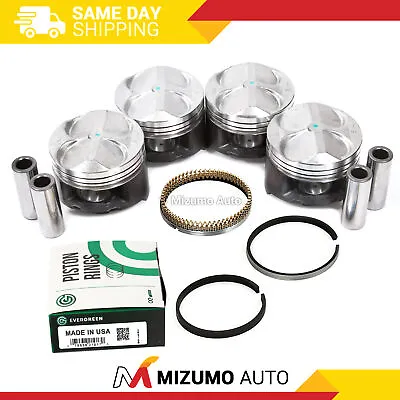 High Performance Pistons W/ Rings Fit 94-00 Honda Civic 1.6 B16A2 B16A3 • $109.95