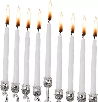 44 WHITE Chanukah CANDLES.... Jewish Judaica Hannukah Menorah Candle Lights Box  • £5.60