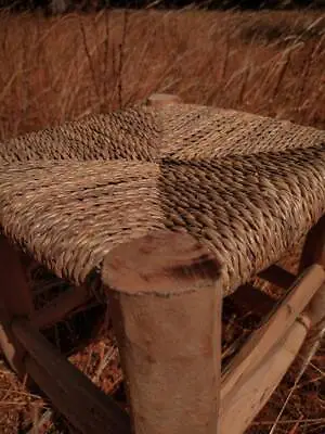 Set Of 10 MOROCCAN BELDI STOOL In Wood And Handmade Doum  • $510