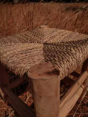 Set Of  2 MOROCCAN BELDI STOOL In Wood And Handmade Doum  • $140