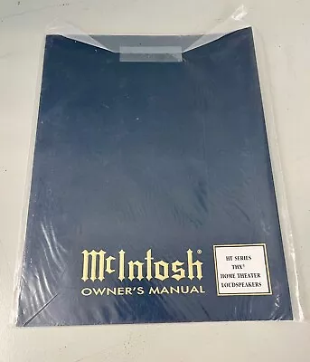 McIntosh HT Series THX Original Owner's Manual - NEW! • $29.95