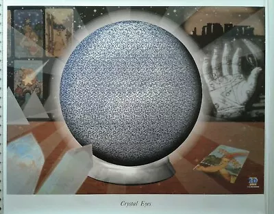  CRYSTAL EYES  RARE MAGIC EYE Zodiac Symbols 30  X 24  3D Collectible Poster • $80