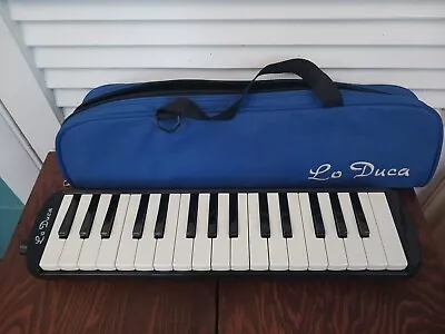 Lo Duca Melodica Piano  Instrument 19 Keys With Case And New Mouthpiece Set • $28