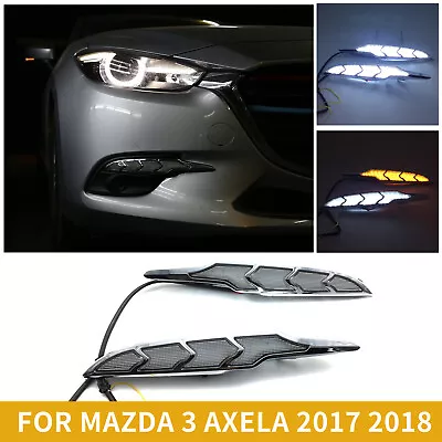 For 2017-2018  Mazda 3 Axela LED DRL Daytime Running Fog Light With Turn Signal  • $72.65