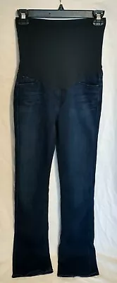 7 For All Mankind Maternity Jeans Dark Blue Skinny Size 27 X 31 • $22.95