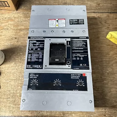 HMXD63B800 3 Pole 800 Amp  Siemens Molded Case Circuit Breaker New Surplus • $5500