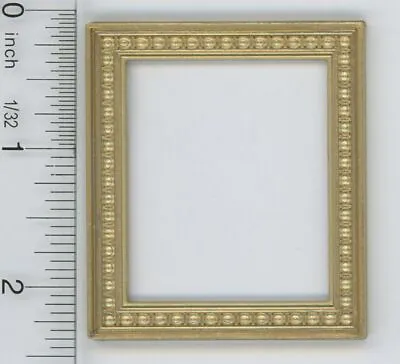 Dollhouse Miniature 1:12 Scale Beaded Victorian Gold Picture Frame • $3.99