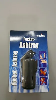 £3.89 • Buy Mini Portable Pocket Ashtray Clip On  Cases Smoking Outdoor Accessory. Black 