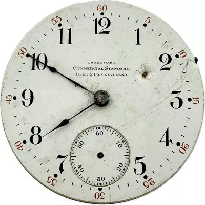 Antique 18S Ball Hamilton Commercial Standard Pocket Watch Movement 999F • $450