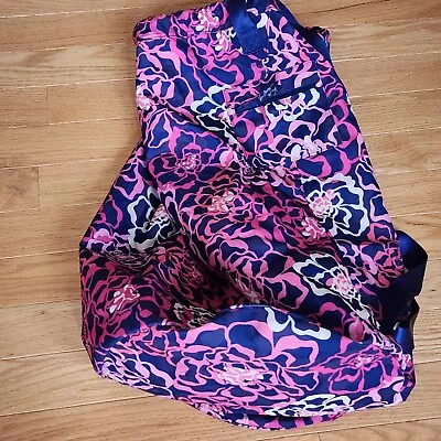 Vera Bradley Katalina Pink Blue Floral Laundry Bag Duffle Large 28in Long • $15