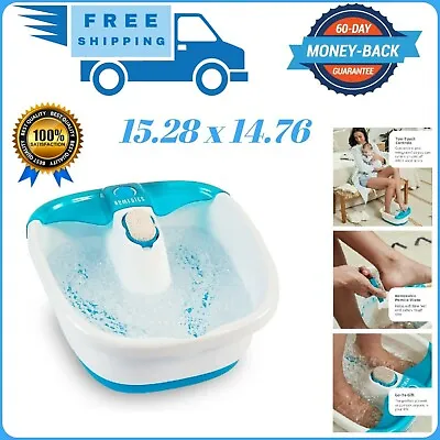 X Large Feet Foot Spa Bath Massager Heat Soaker Massage Bubble Roller Deep Soak • $31.99