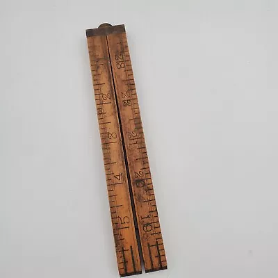 Vintage THE C-S Co. #62 2 Foot Folding Stick Rule Ruler • $12