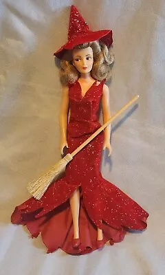 Vintage 1965 Ideal Samantha Bewitched Doll With Original Gown Hat Broom • $249.99