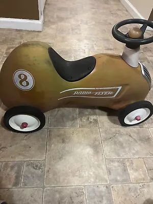 🔥Radio Flyer Vintage Metal Push Car. Nice Condition. Unique Color. • $125