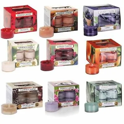 Yankee Candle Pack Of 12 Scented Tea Lights. Many Scents To Chose From • £6.99