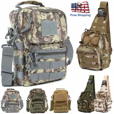 Big Outdoor Military Molle Tactical Backpack Rucksack Camping Bag Travel Hiking • $13.76