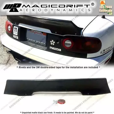 For NA Mazda Miata Urethane REAR BOOT TRUNK TAILGATE SPOILER DUCKTAIL RB Style • $89.88