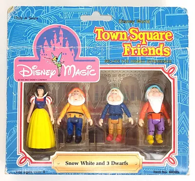 Disney Magic Town Square Friends Snow White And 3 Dwarfs No. 60305 (1988) • $8.39