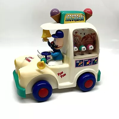 Vintage 1991 Dancing Ice Cream Truck By Metro Toy WHITE Read AS IS *READ Desc* • $42.49