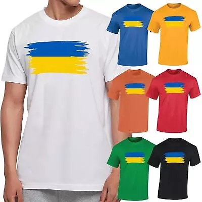 Ukraine Flag Men T Shirt Support Love Ukraine  Cool Wear • £8.99