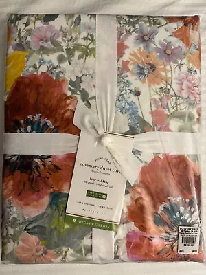 NWT-Pottery Barn Rosemary King Duvet-organic Cotton • $89