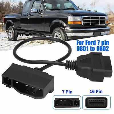7 Pin OBD1 To OBD2 Cable Adapter Code Reader Scanner Engine Repair Tool For Ford • $13.19