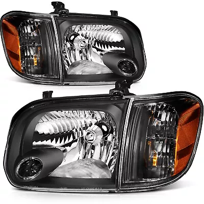 Headlights Assembly For 2005-2006 Toyota Tundra 05-07 Sequoia Headlamps Set Pair • $87.99