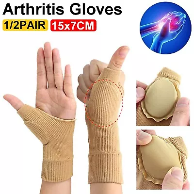 Arthritis Gloves Wrist Thumb Support Tendonitis Hand Brace Basal Joint Sleeves • $10.49