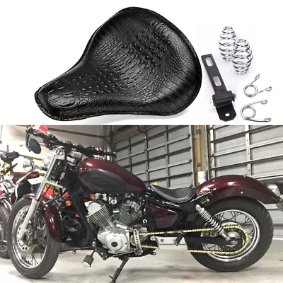 Motorcycle Alligator Large Solo Seat For Harley Heritage Softail Springer FXSTC • $58.99