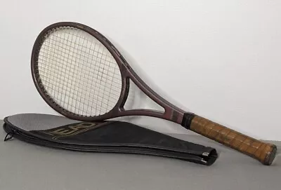 AMF Head Tennis Racquet Graphite Edge 4 3/8  Grip Vintage With Cover • $29.99