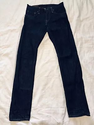 J BRAND RAW SELVEDGE Sz 30/34  Blue Dark Wash KANE Slim Straight Fit Jeans Denim • $74.99