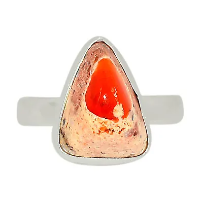 Natural Cantera Opal Mexico 925 Sterling Silver Ring Jewelry S.8 ALLR-20655 • $0.99