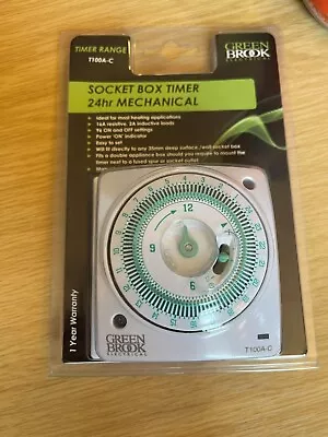 £17 • Buy NEW! Green Brook T105A-C Socket Box 7 Day Electric Timer - Ref: 744J 09/22