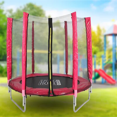 Kids Trampoline 5ft & Safety Net Steel Frame Jump Exercise Childrens Outdoor Toy • £75.95