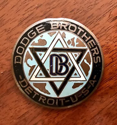 Original DODGE BROTHERS Radiator Grille Enamel Emblem Badge Hood Ornament VGC! • $45