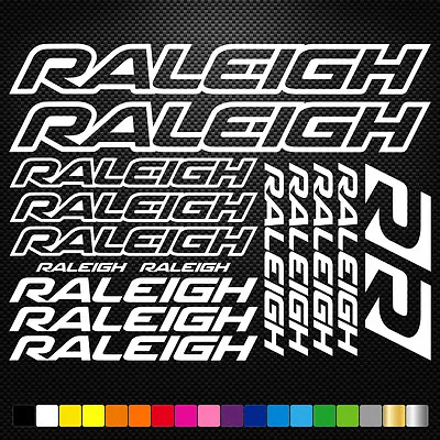 FITS Raleigh Vinyl Decals Sheet Bike Frame Cycle Cycling Bicycle Mtb Road • $8.29