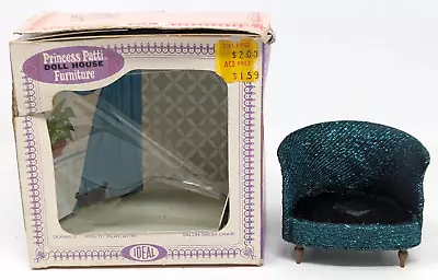 Vintage Ideal Princess Patti Dollhouse Furniture 4472-7 Salon Drum Chair M24 • $14.99