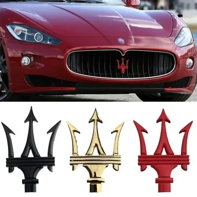 Car Front Grill Badge Emblem For Maserati Quattroporte Ghibli Levante Trident • $41.40