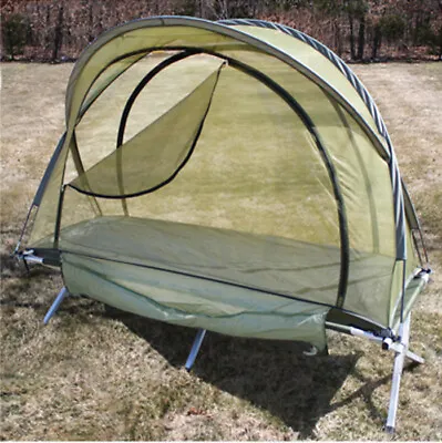 Olive Drab Free Standing Military Mosquito Netting Tent For Camping & Outdoors • $55.99