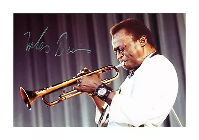 Miles Davis 1 A4 Reproduction Autograph Photograph Poster Choice Of Frame • £9.24