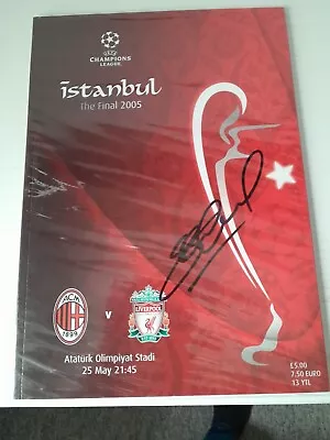 £69.99 • Buy Steven Gerrard Signed Programme And Certificate Of Authenticity Istanbul 