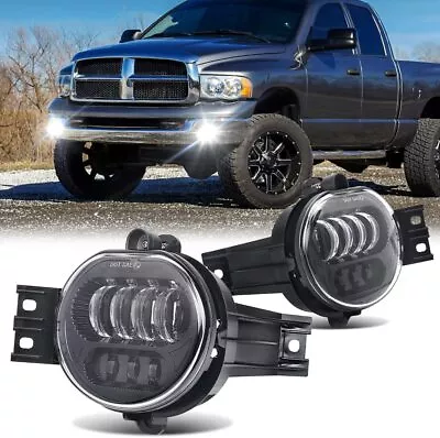 2pcs Bumper LED Fog Lights Fit  For Dodge Ram 1500 02-08 / Ram 2500 3500 03-09 • $54.99