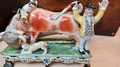 £4500 • Buy Staffordshire Pearlware Bull Baiting  Figure