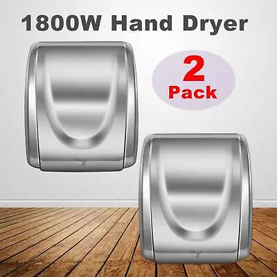 Upgraded Automatic Sensor Stainless Steel Commercial Hand Dryer 1800W 2PCS • $185.99