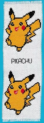 £7.25 • Buy Pikachu Bookmark - Pokemon Cross Stitch Kit
