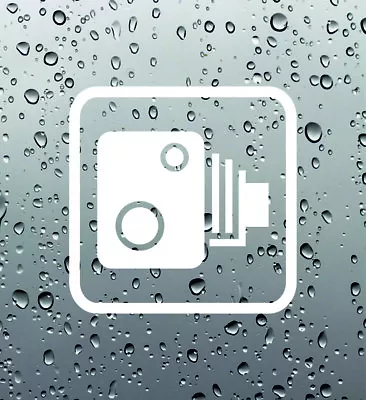 £3.45 • Buy 4X Car CCTV Camera Icon Car Van Taxi Window Bumper Sticker Decal Dash Cam