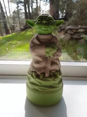 Star Wars Yoda Vintage Bubble Bath Soaky Plastic Figure Bottle • $8.99